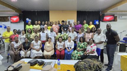 56 participants in Guyana for the first TLT course, "Caring for God's People."