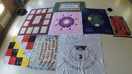 Image of the Kairos blanket exercise, courtesy of Canadian Indigenous Ministries.