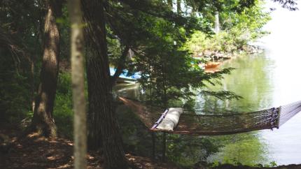 photo courtesy of pexels - https://www.pexels.com/photo/brown-hammock-between-2-brown-trees-beside-body-of-water-during-daytime-82055/