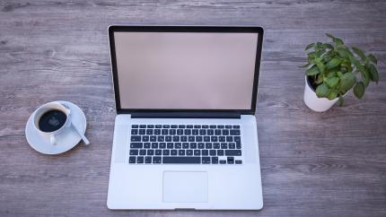 Image of working on a laptop. Courtesy of Pixaby.
