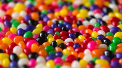 Image of multicolored candies.