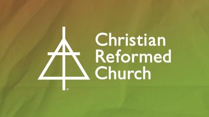 The logo of the CRCNA on a light green background