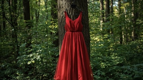 Image of a red dress. Courtesy of Unsplash.
