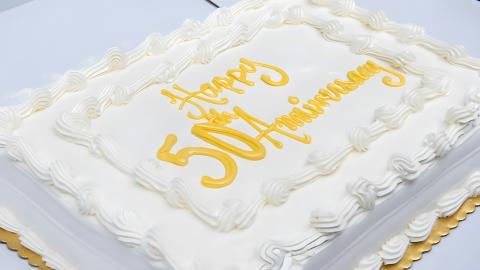 Happy 50th Anniversary Cake