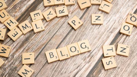 An image of a set of letter tiles that spell the word "blog." Courtesy of Pixaby.