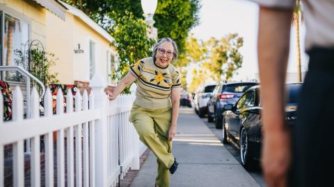 https://www.pexels.com/photo/elderly-woman-fixing-her-shoes-5637714/