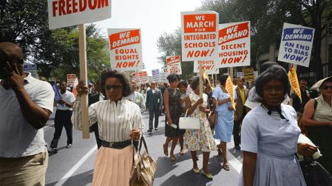 Civil rights march. Courtesy of Library of Congress.